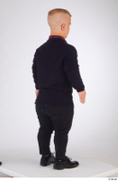  Jerome black jeans black oxford shoes blue sweatshirt casual dressed standing whole body 0006.jpg